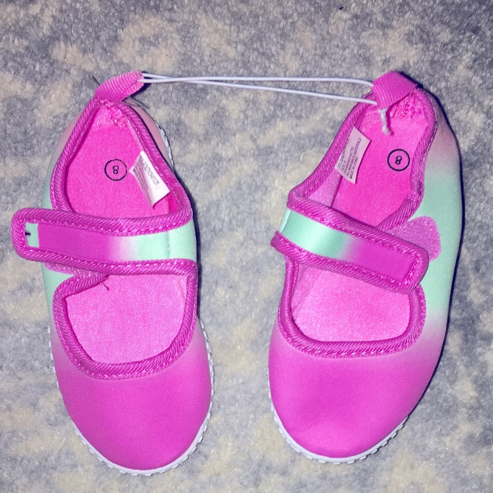 Little girls rainbow water shoes